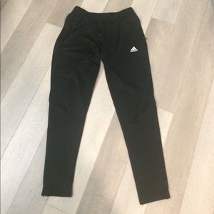Adidas track pants, black, women's size S/M