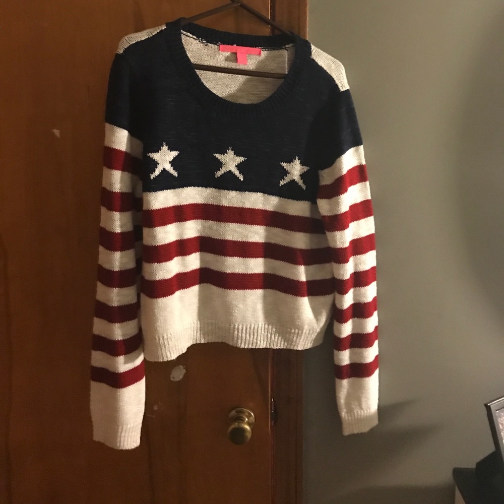 American flag sweater
