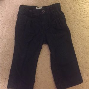 Dark denim trouser pants