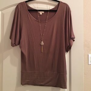 Round neck waistband dolman top small