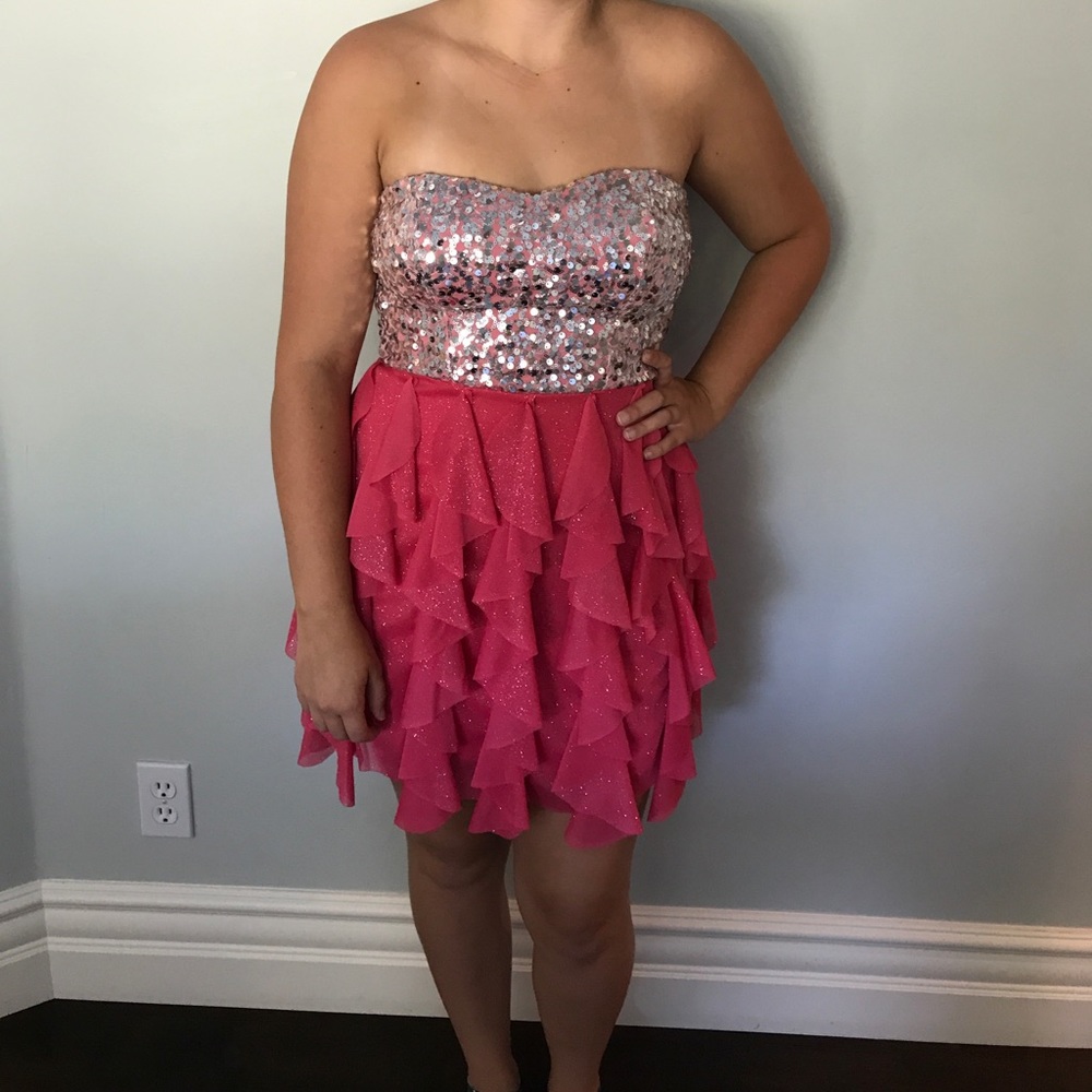 Pink and Shiny dress to spin with