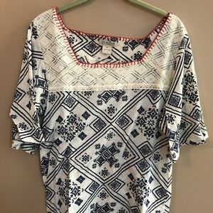 Lucky Brand Blouse with stitching