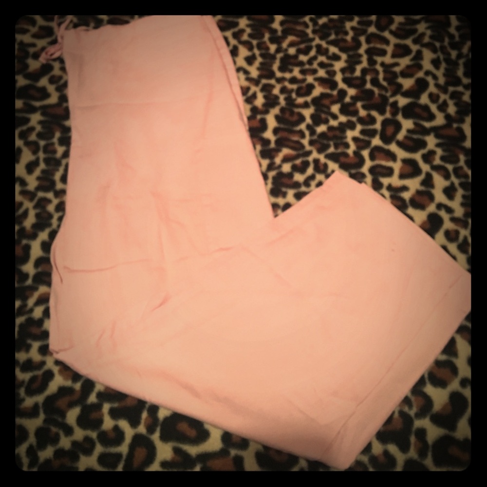 Baby Pink Scrub Pants