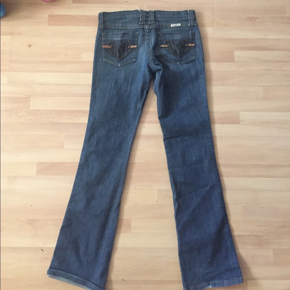 Frankie B bootcut heart pocket jeans
