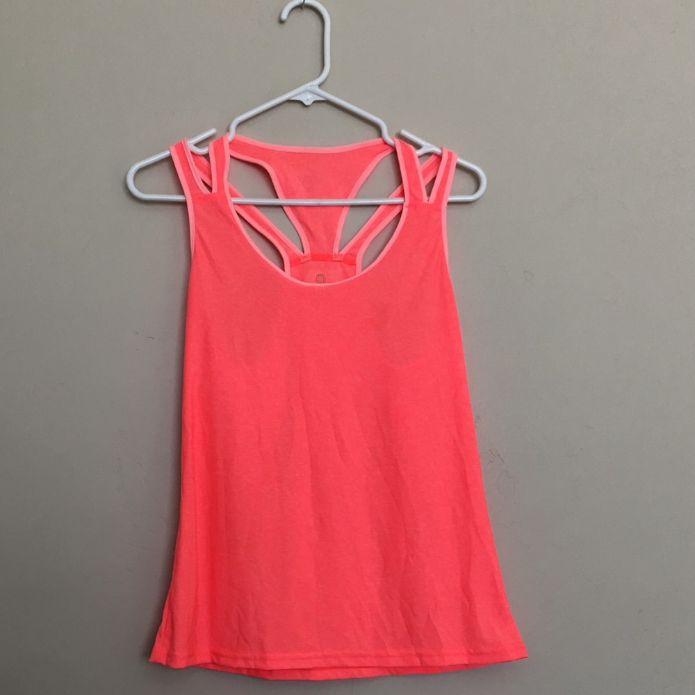 Coral workout tank top