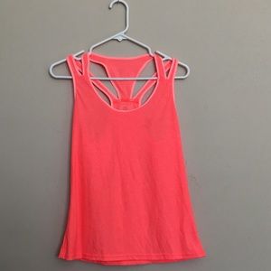 Coral workout tank top