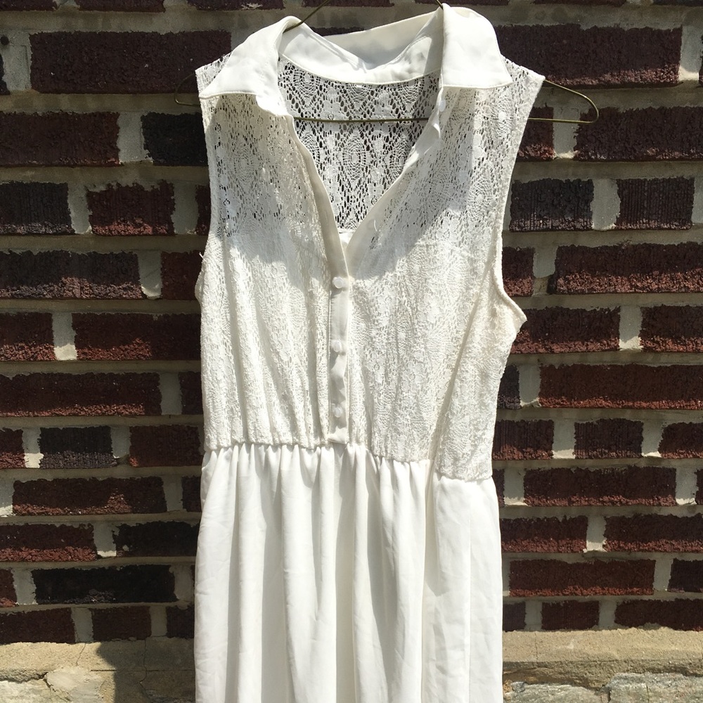 Deb White Dress