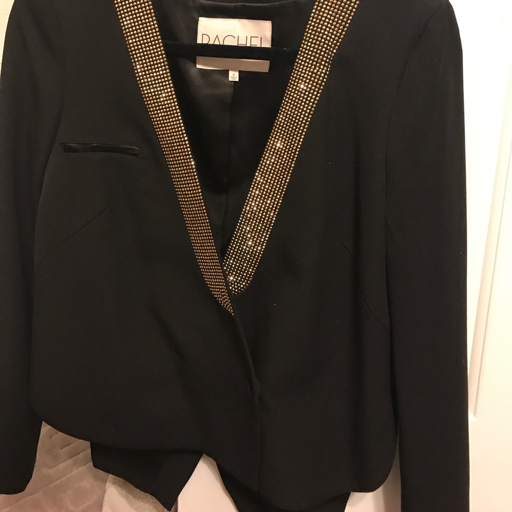 Rachel Roy Studded Blazer with tails
