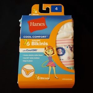 ✔5 for $13 ✔Girls tagless panties by Hanes