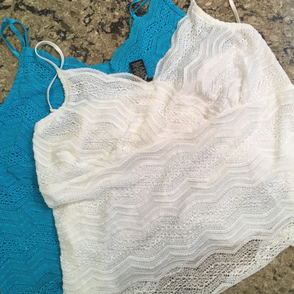 Lane Bryant fancy camisoles (lot of 2)