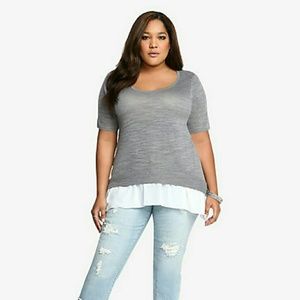 NWT Torrid sharkbite sweater/blouse size 5