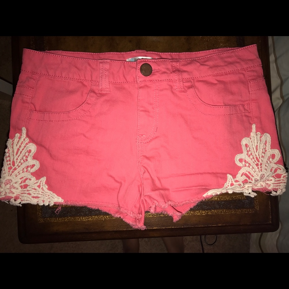 Pink Lace shorts