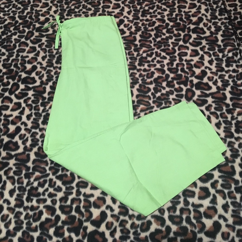 Lime Green Scrub Pants