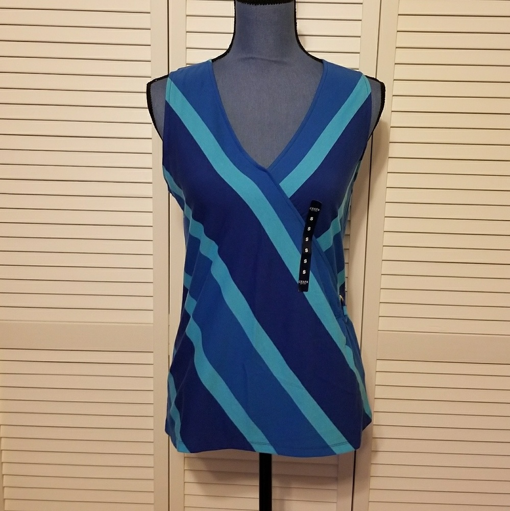 NWT Chaps V-Neck Sleeveless Top