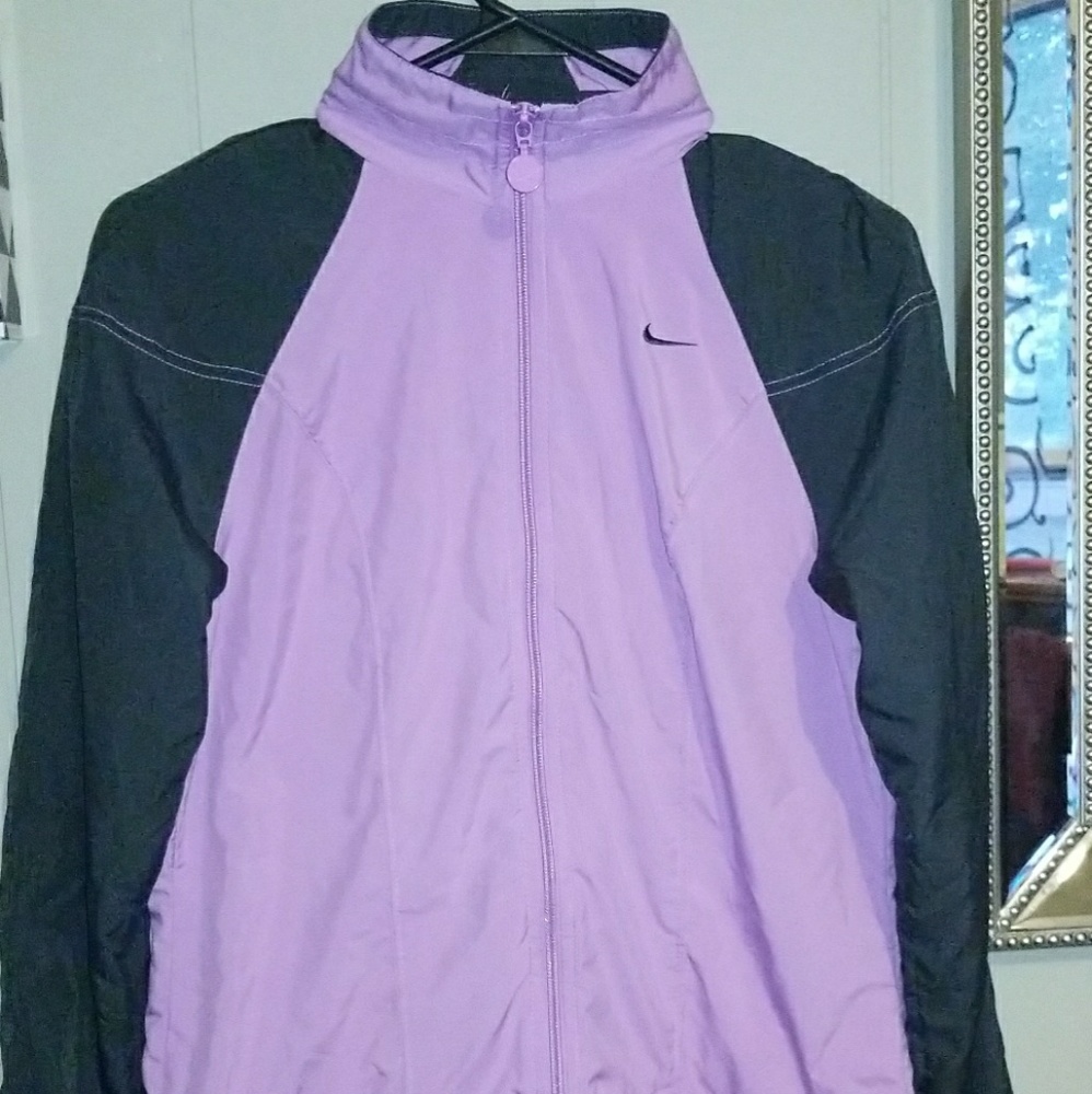 Nike purple and black zip up