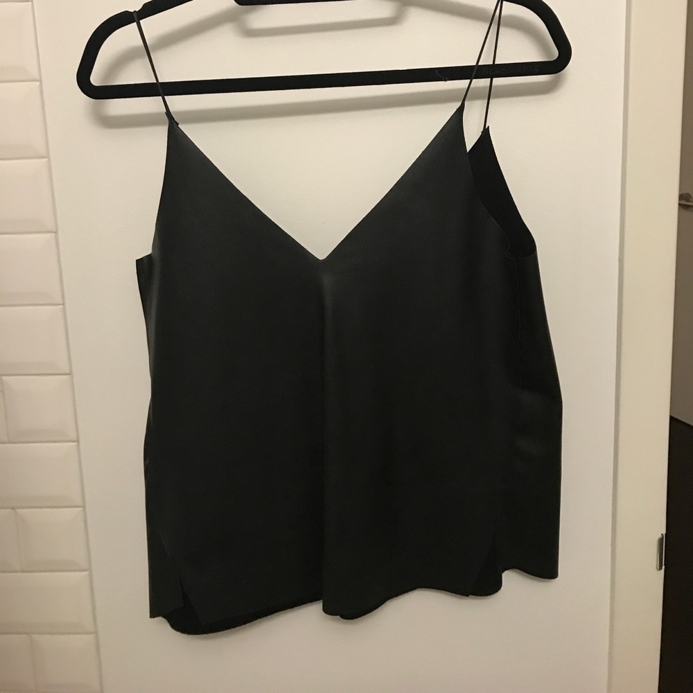 Zara pleather camisole