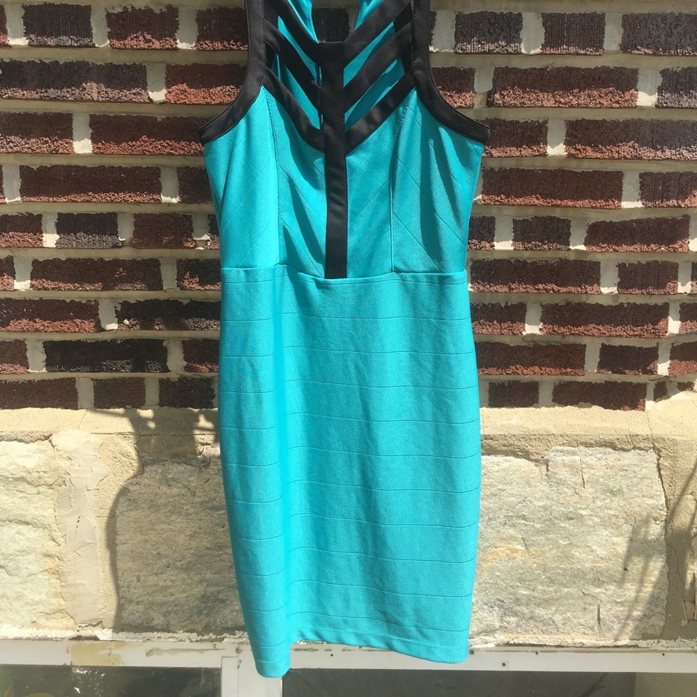 Turquoise party dress