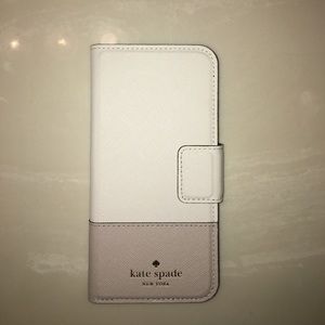 Kate Spade leather wrap portfolio iPhone 6/6s case