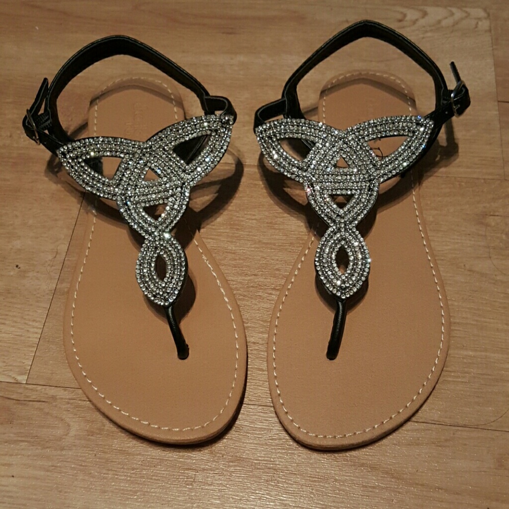 Rhinestone sandals