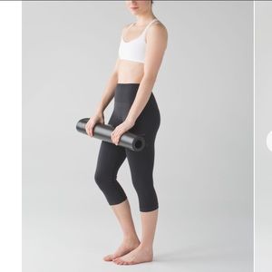 Lululemon Flow & Go Crops in Grey