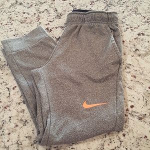 Nike dri fit boys grey joggers