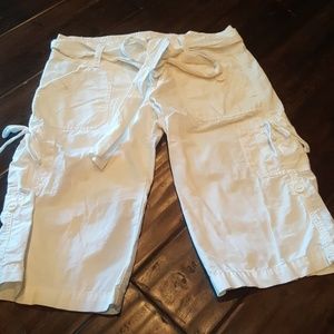White Hollister cargo pants
