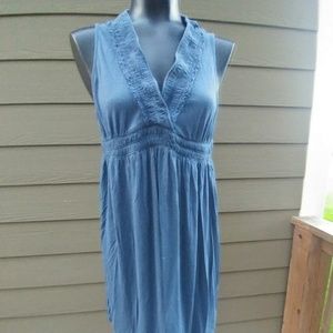 J. Crew size large blue sleeveless dress