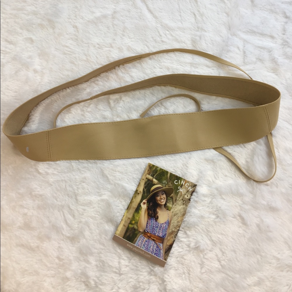 Tan colored Long Obi belt by Cinch
