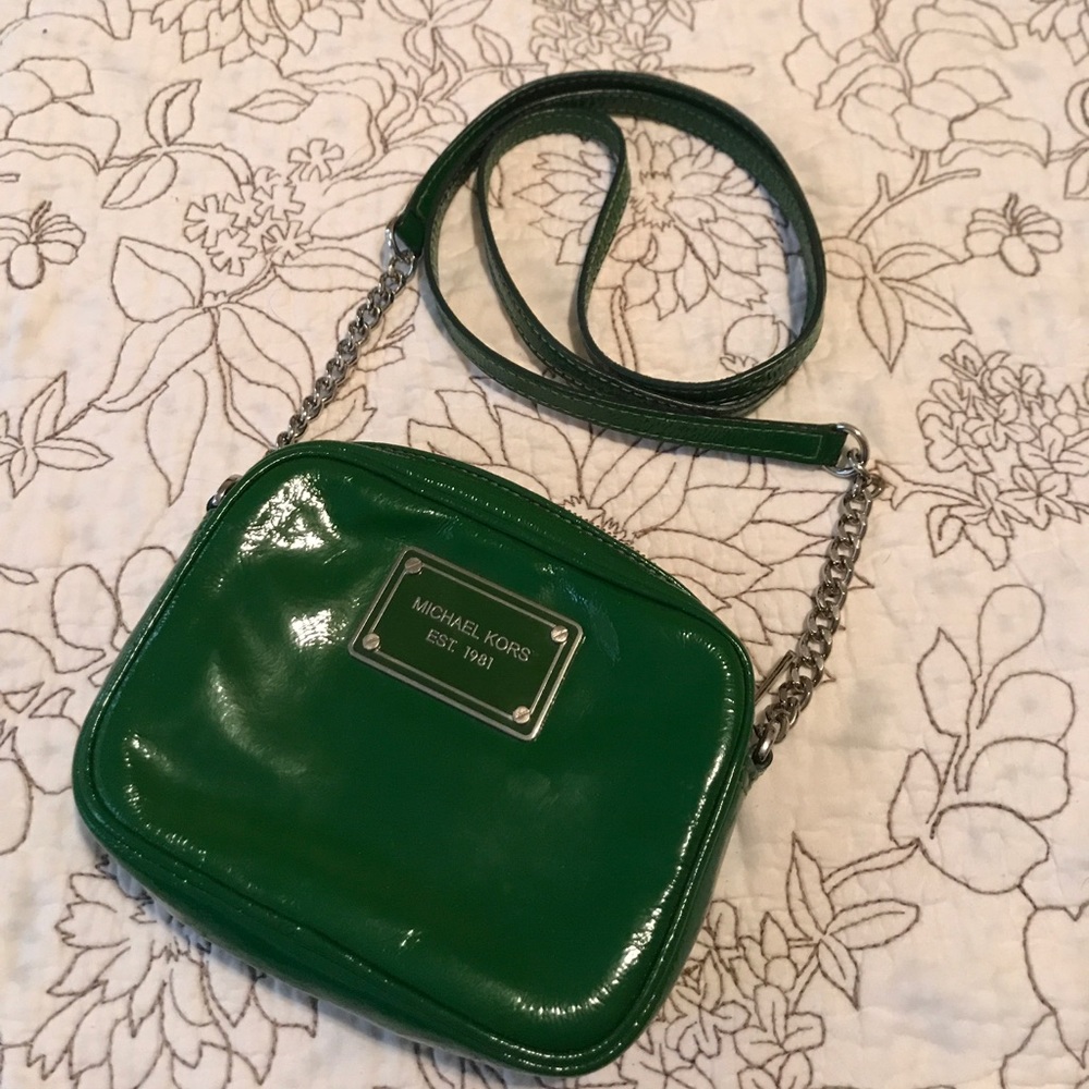 Michael Kors green purse