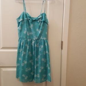 Lauren Conrad Teal Bicycle Dress