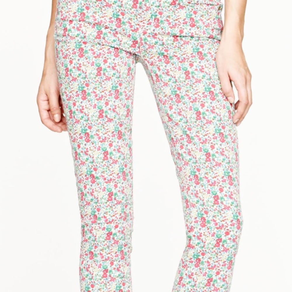 J.crew 26 ankle floral pants.