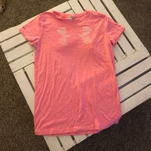 Pink Women's Under Armour shirt