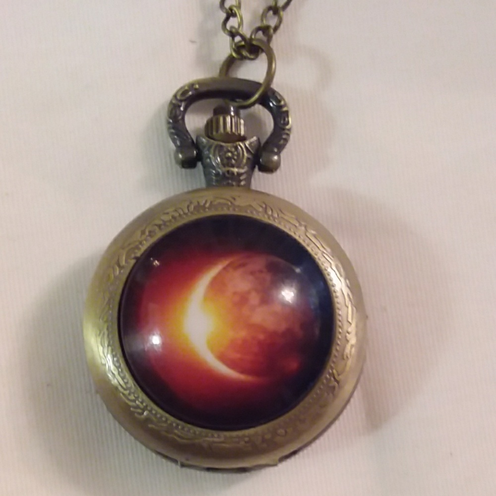 Solar eclipse pocket watch - Picture 2 of 5