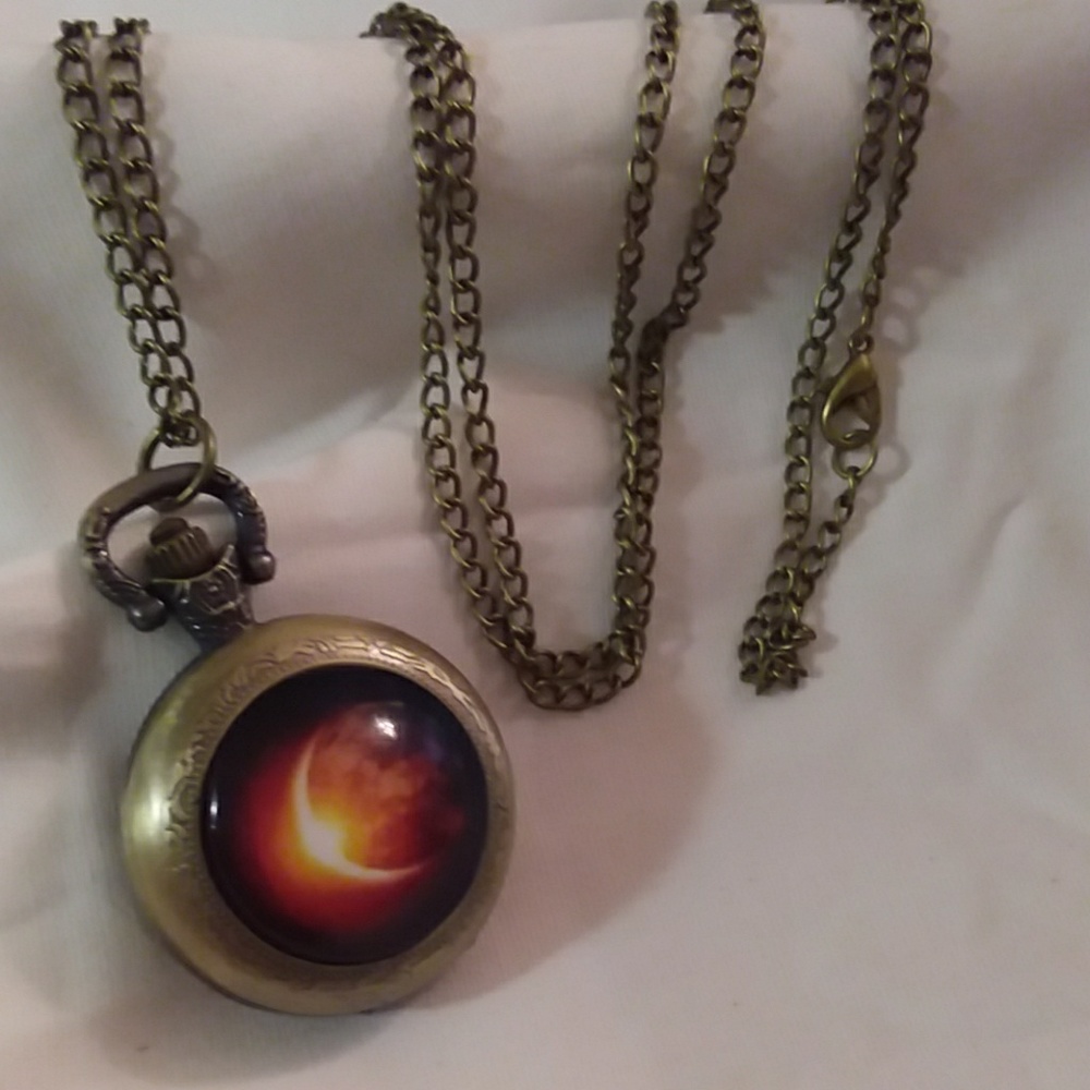 Solar eclipse pocket watch - Picture 4 of 5