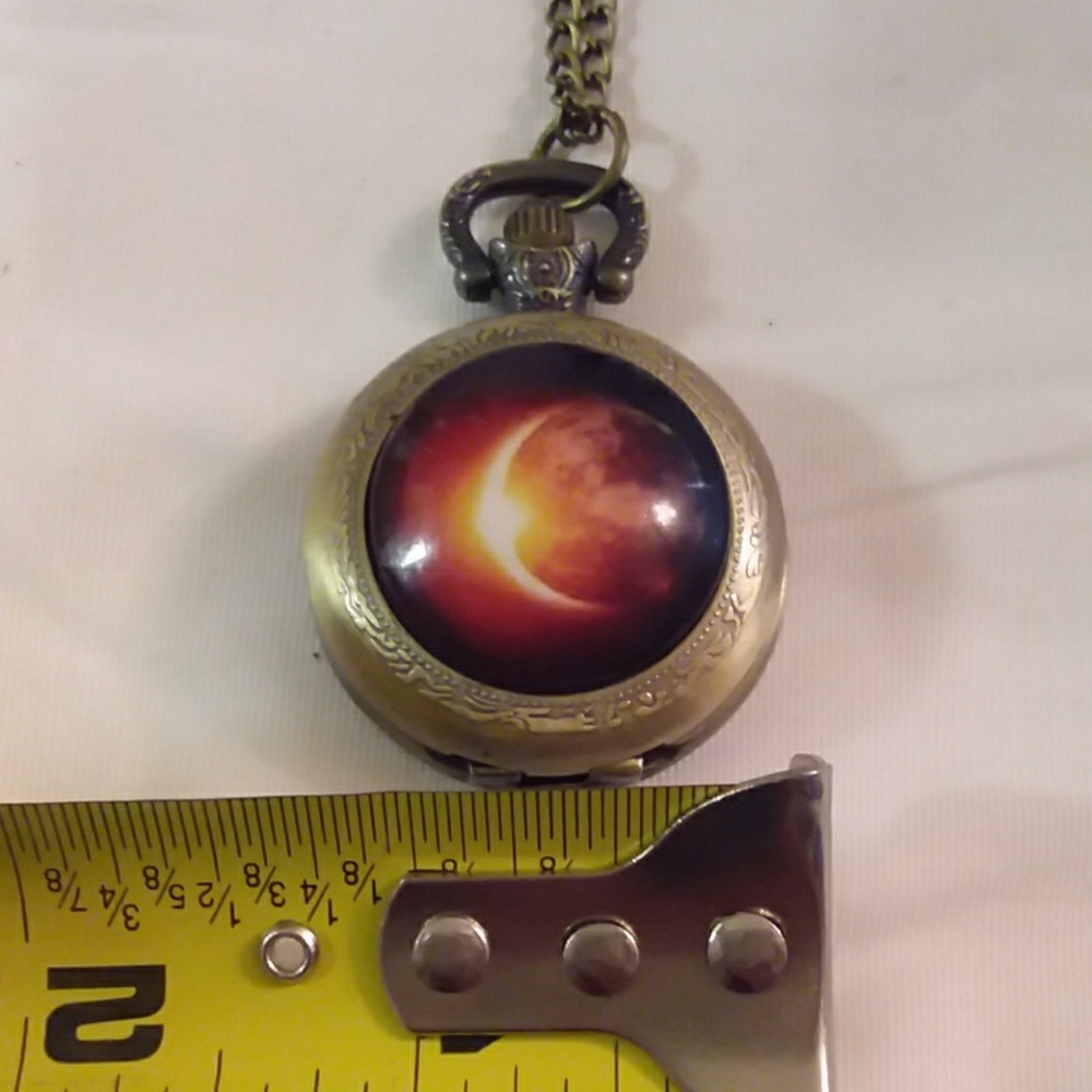 Solar eclipse pocket watch - Picture 5 of 5