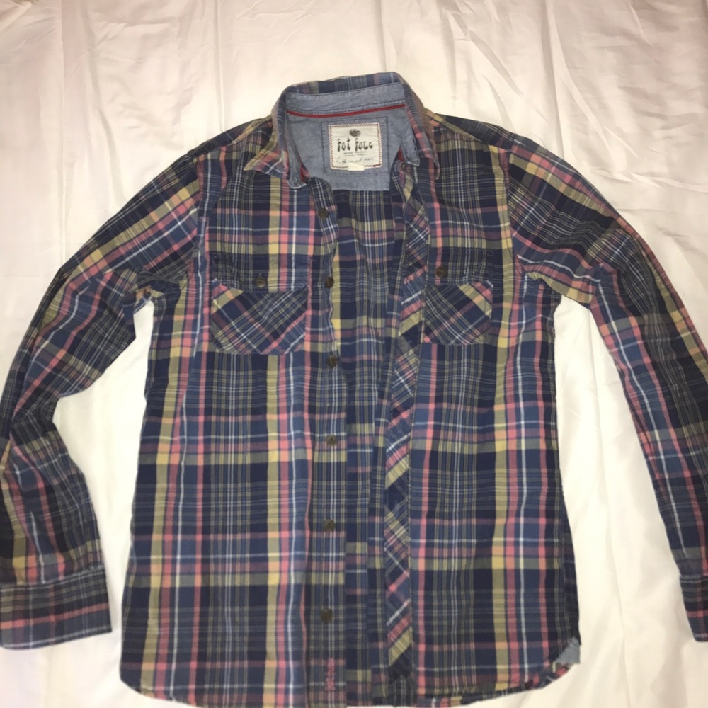 FAT FACE BUTTON UP PLAID