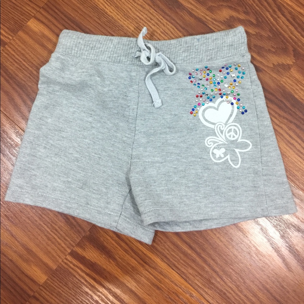 Girls Miss Majesty grey shorts