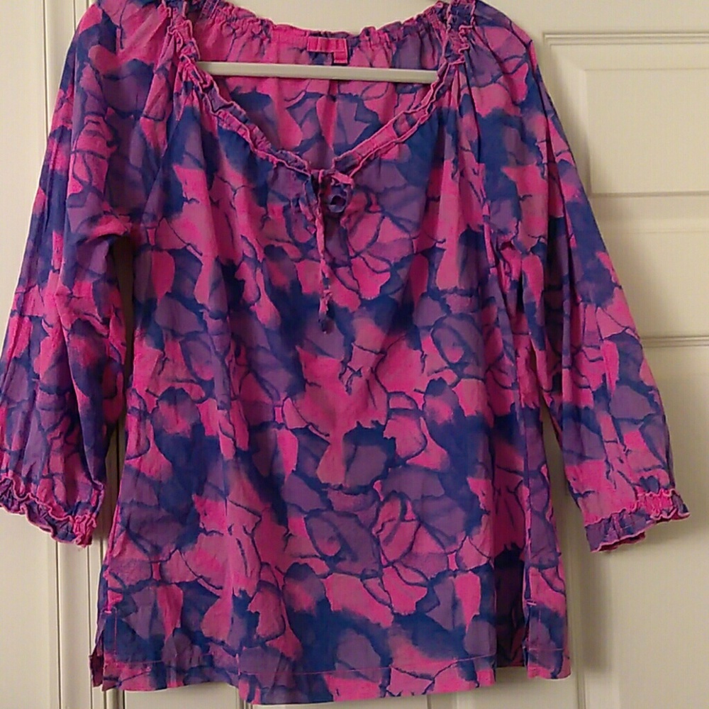 Fresh Produce Ladie's Long-sleeved Print Top