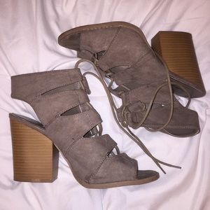 Taupe Strappy Sandals