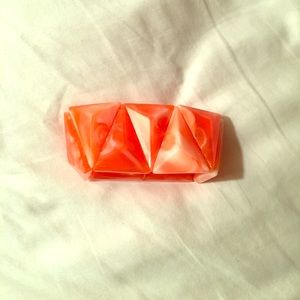 Jessica Simpson Orange Marble bracelet