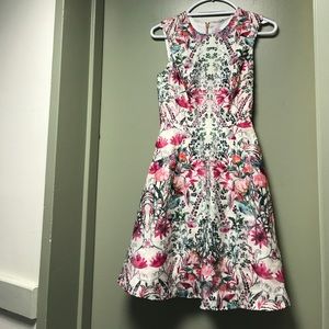Ted Baker Layered Bouquet Full Skirt Dress