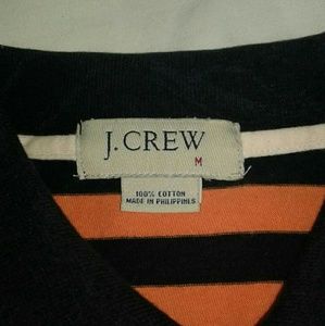 Men's J.crew Orange & Black striped polo