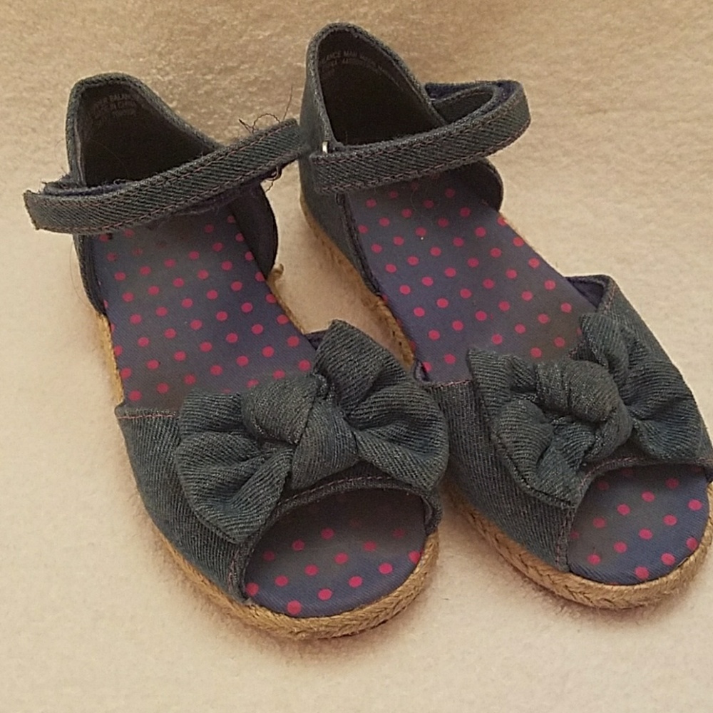 Childrens place girls jean flats