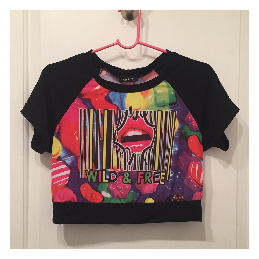 candy crush crop top