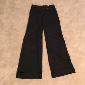 Wide Leg Lace-up Back Pants