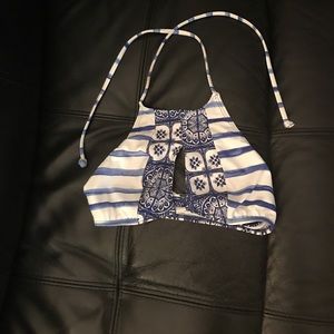 Roxy small keyhole halter bikini top. Bottom avail