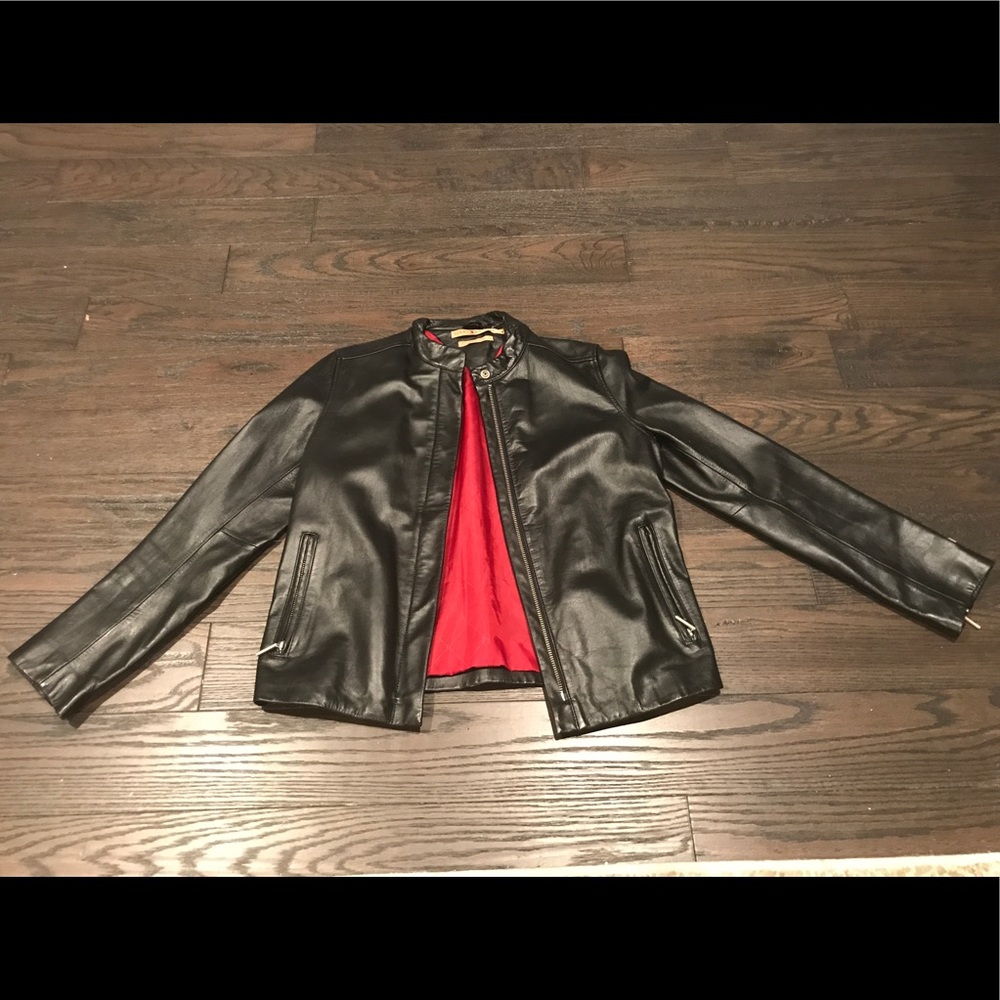 Tommy Hilfiger black Leather jacket