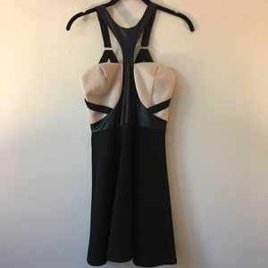 Black/Tan Skater Dress - NEW, Never Worn, W/ Tags