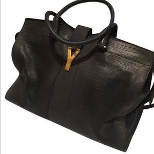 Ysl large cabas snakeskin limited edition.