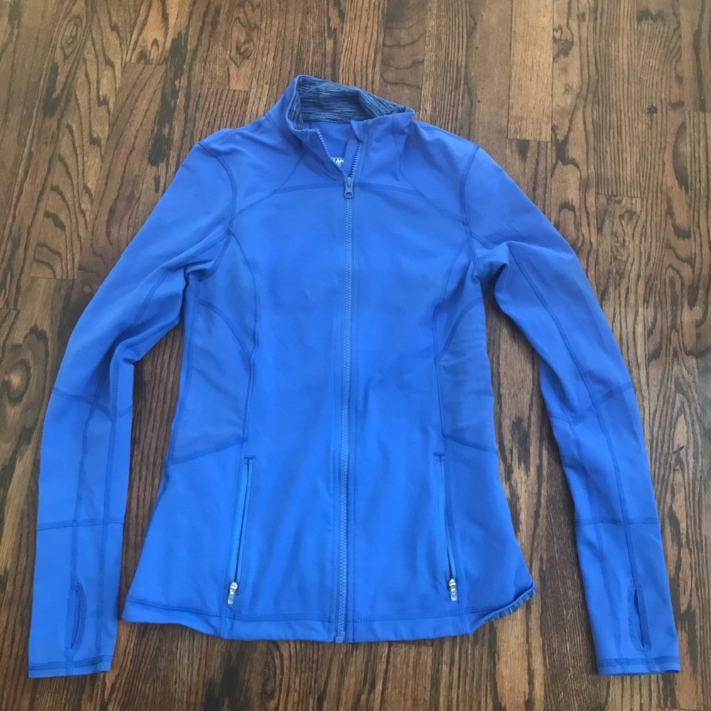 Blue exercise jacket!